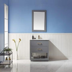 Altair Remi 30" Single Bathroom Vanity Set with Marble Countertop - The Home Selection