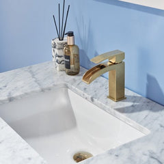 Altair Remi 36" Single Bathroom Vanity Set in Marble Countertop - The Home Selection