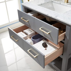 Altair Remi 36" Single Bathroom Vanity Set in Marble Countertop - The Home Selection