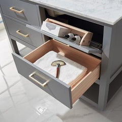 Altair Remi 48" Single Bathroom Vanity Set with Marble Countertop - The Home Selection