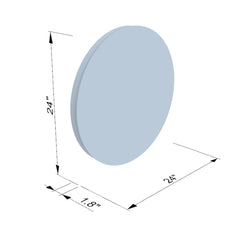 Altair Round LED Mirror - Modern Frameless Vanity Mirror - Padova - The Home Selection