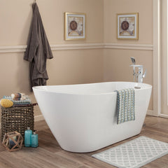 Altair Shaia 67" x 32" Freestanding Soaking Acrylic Bathtub - The Home Selection