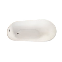 Altair Shaia 67" x 32" Freestanding Soaking Acrylic Bathtub - The Home Selection