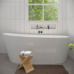 Altair Shaia 67" x 32" Freestanding Soaking Acrylic Bathtub - The Home Selection