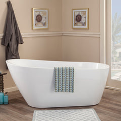 Altair Shaia 67" x 32" Freestanding Soaking Acrylic Bathtub - The Home Selection