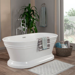 Altair Solace 59" x 30" Freestanding Soaking Acrylic Bathtub - The Home Selection