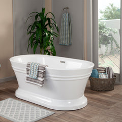 Altair Solace 59" x 30" Freestanding Soaking Acrylic Bathtub - The Home Selection