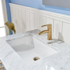 Altair Sutton 36" Single Sink Bathroom Vanity Set with Marble Countertop - The Home Selection