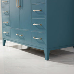 Altair Sutton 48" Single Bathroom Vanity Set with Marble Countertop - The Home Selection