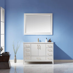 Altair Sutton 48" Single Bathroom Vanity Set with Marble Countertop - The Home Selection