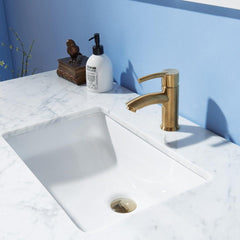 Altair Sutton 48" Single Bathroom Vanity Set with Marble Countertop - The Home Selection