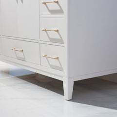 Altair Sutton 48" Single Bathroom Vanity Set with Marble Countertop - The Home Selection