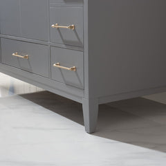 Altair Sutton 48" Single Bathroom Vanity Set with Marble Countertop - The Home Selection