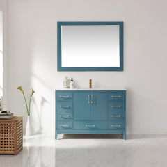 Altair Sutton 48" Single Bathroom Vanity Set with Marble Countertop - The Home Selection