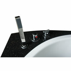 EAGO 5.5 ft Left Drain Corner Acrylic White Whirlpool Bathtub for Two - AM113ETL-R