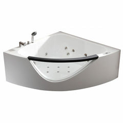 EAGO 5ft Clear Rounded Corner Acrylic Whirlpool Bathtub for Two - AM199ETL