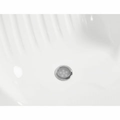 EAGO 5 ft Corner Acrylic White Waterfall Whirlpool Bathtub for Two - AM505ETL