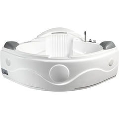 EAGO 5 ft Corner Acrylic White Waterfall Whirlpool Bathtub for Two - AM505ETL