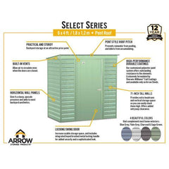 Arrow Select Steel Storage Shed, 8x8, - SCG88
