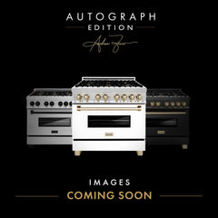 ZLINE Autograph Edition 24" 2.8 cu. ft. Range with Gas Stove and Gas Oven in DuraSnow® Stainless Steel with Champagne Bronze Accents - RGSZ-SN-24