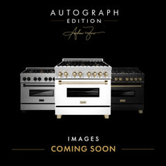 ZLINE Autograph Edition 30" 4.0 cu. ft. Dual Fuel Range with Gas Stove and Electric Oven in DuraSnow® Stainless Steel with White Matte Door and Accents - RASZ-WM-30