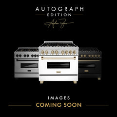 ZLINE Autograph Edition 48" 6.0 cu. ft. Dual Fuel Range with Gas Stove and Electric Oven in DuraSnow® Stainless Steel with White Matte Door with Accents - RASZ-WM-48