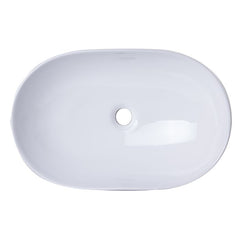 EAGO 23'' White Oval Porcelain Bathroom Sink Basin without Overflow - BA352