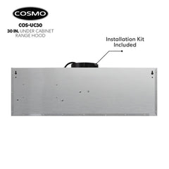 Cosmo 30" Range Hoods UC30380 CFM Ductless Under-Cabinet Range Hood - UC30-DL