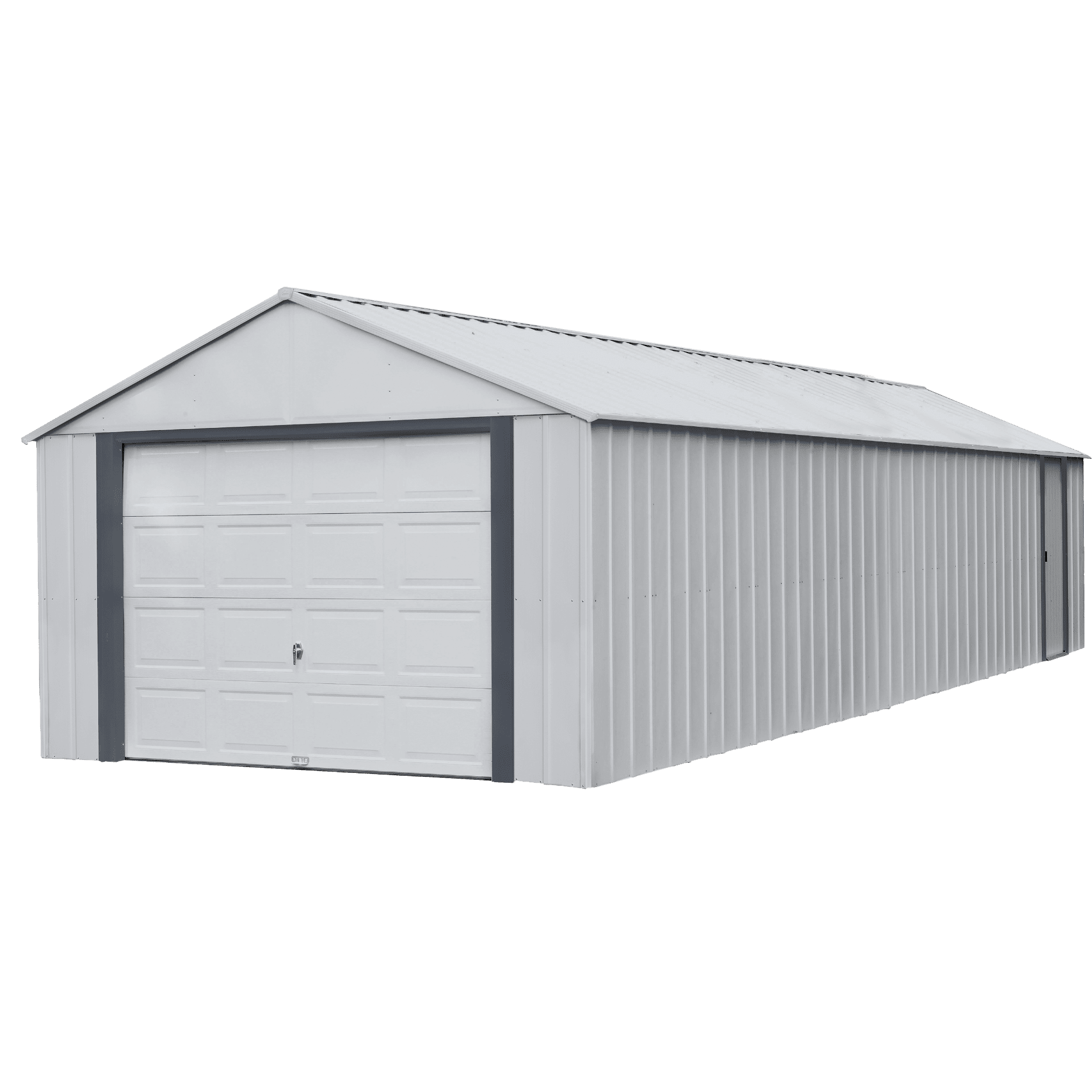 Shelter Logic Arrow Murryhill Steel Storage Building, 14 ft. x 31 ft., Flute Grey BGR1431FG