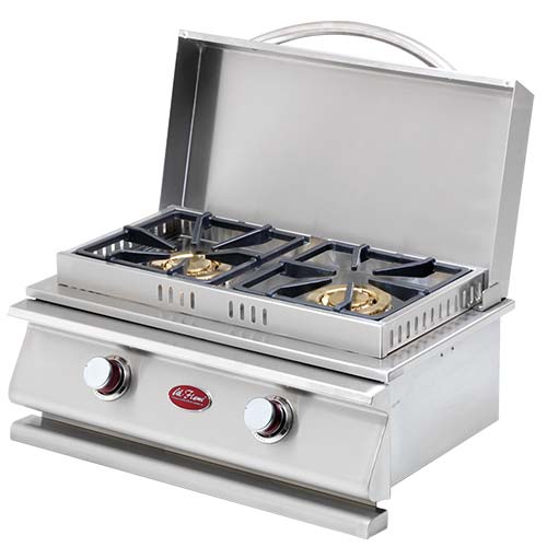 CalFlame DELUXE DOUBLE SIDE BY SIDE BURNER - BBQ19954P - The Home Selection