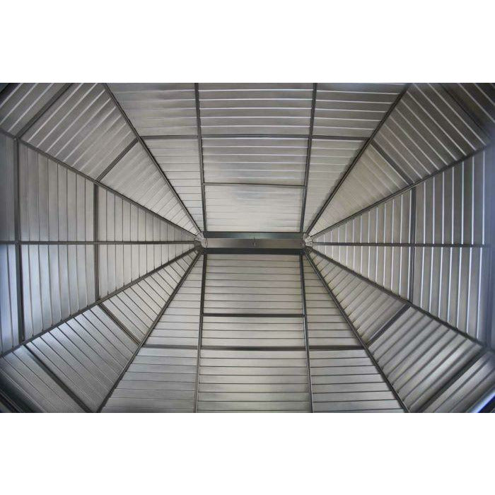 Sojag Charleston Solarium Wall Unit, 10 ft. x 16 ft. Dark Gray - 440-9163032