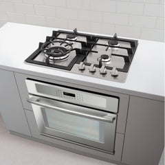 Cosmo 24" Gas Cooktop in Stainless Steel with 4 Sealed Burners - COS-640STX-E