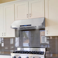 Cosmo 2-Piece Kitchen, 36″ 240V Dual Fuel Range and 36″ Under Cabinet Range Hood - COS-2PKG-026 - The Home Selection