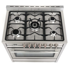 Cosmo 2-Piece Kitchen, 36″ 240V Dual Fuel Range and 36″ Wall Mount Range Hood - COS-2PKG-025 - The Home Selection