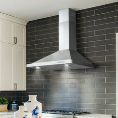 Cosmo 2-Piece Kitchen, 36″ 240V Dual Fuel Range and 36″ Wall Mount Range Hood - COS-2PKG-025 - The Home Selection