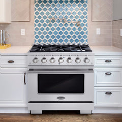 Cosmo 2-Piece Kitchen, 36″ Gas Range and 36″ Wall Mount Range Hood - COS-2PKG-019 - The Home Selection