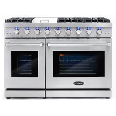 Cosmo 2-Piece Kitchen, 48″ Gas Range and 24″ Fully Integrated Dishwasher - COS-2PKG-008 - The Home Selection