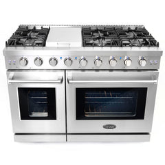 Cosmo 2-Piece Kitchen, 48″ Gas Range and 24″ Fully Integrated Dishwasher - COS-2PKG-008 - The Home Selection