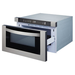 Cosmo 24" Built-in Microwave Drawer with Automatic Presets, Touch Controls, Defrosting Rack and 1.2 cu. ft. Capacity in Stainless Steel - The Home Selection
