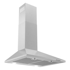 Cosmo 24" Ducted Wall Mount Range Hood in Stainless Steel with LED Lighting and Permanent Filters - COS-6324EWH - The Home Selection