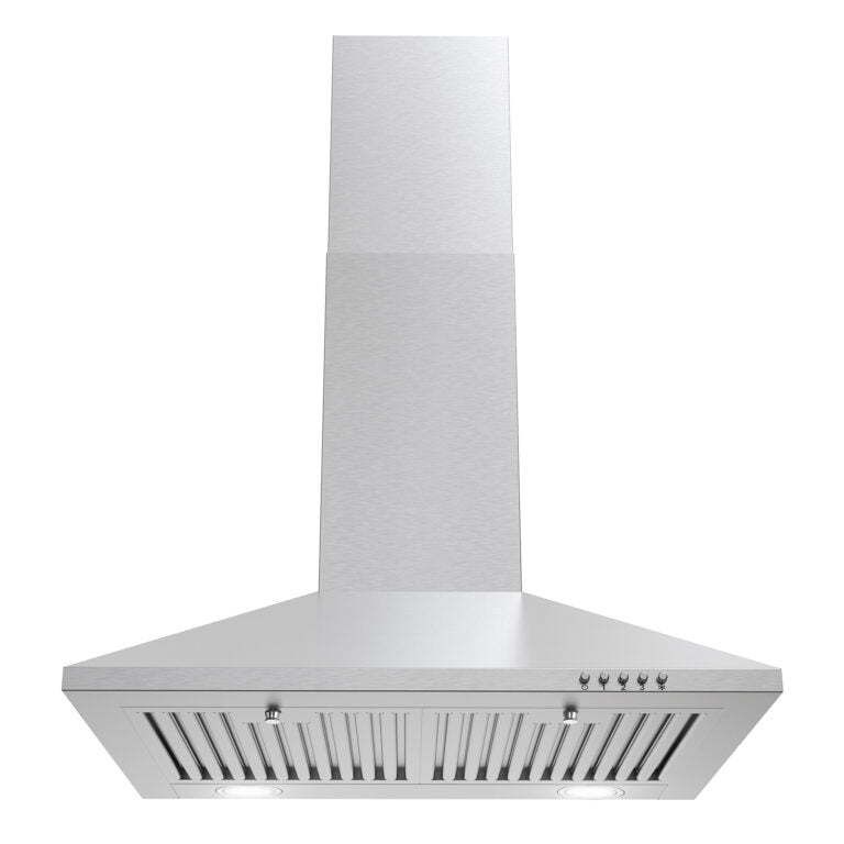 Cosmo 24" Ducted Wall Mount Range Hood in Stainless Steel with LED Lighting and Permanent Filters - COS-6324EWH - The Home Selection