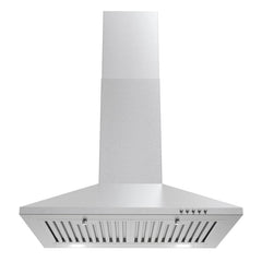 Cosmo 24" Ducted Wall Mount Range Hood in Stainless Steel with LED Lighting and Permanent Filters - COS-6324EWH - The Home Selection