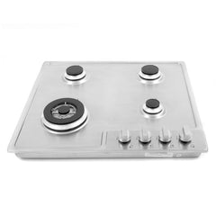 Cosmo 24" Gas Cooktop in Stainless Steel with 4 Sealed Burners - COS-640STX-E - The Home Selection