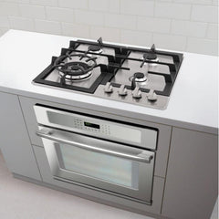 Cosmo 24" Gas Cooktop in Stainless Steel with 4 Sealed Burners - COS-640STX-E - The Home Selection