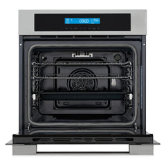 Cosmo 24" Single Electric Wall Oven w/ 8 Functions and 2.5 cu. ft. True European Convection in Stainless Steel - C106SIX-PT - The Home Selection