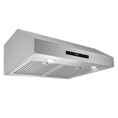 Cosmo 3 Piece Appliance Package With 24" Single Electric Wall Oven 30" Electric Cooktop 30" Under Cabinet Range Hood - The Home Selection