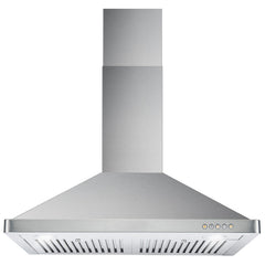 Cosmo 3 Piece Kitchen Package With 24" Single Electric Wall Oven 36" Electric Cooktop 36" Island Range Hood - The Home Selection