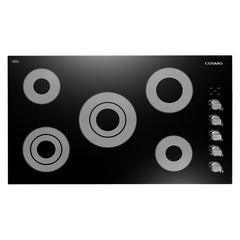 Cosmo 3 Piece Kitchen Package With 36" Electric Cooktop 36" Wall Mount Range Hood 24" Single Electric Wall Oven - The Home Selection