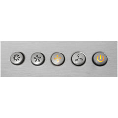 Cosmo 30" 380 CFM Ductless Wall Mount Glass Canopy Range Hood with Push Button Controls Range Hood with Carbon Filters and LED Lighting - COS-668A750-DL - The Home Selection