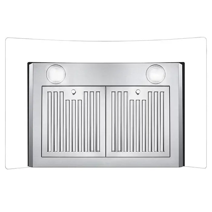 Cosmo 30" 380 Cubic Feet Per Minute CFM Convertible Wall Mount Range Hood in Stainless Steel with Charcoal Filter and Light Included - COS-668WRCS75-DL - The Home Selection